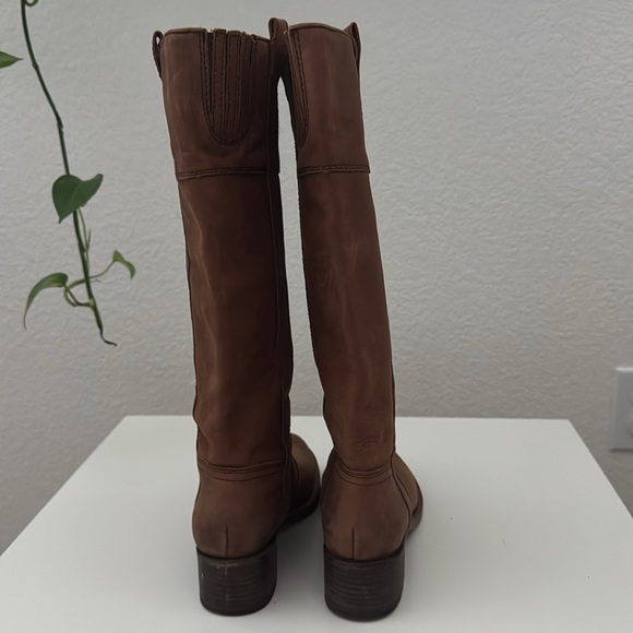 Halogen Leather Riding Boots Brown Tall Knee High Women’s Size 6 1/2B - Picture 8 of 13